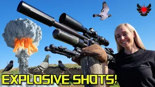 Explosive shots! | FX Panthera | JSB 18gr Pellets | Airgun Pest Control #viral