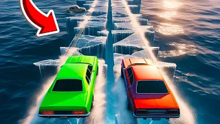 MASINI vs DRUM de STICLA in GTA 5!