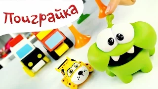 🎇СЛИЗЬ, СНЕГ,🍭Ам Ням сборник 2 и 😁Мистер Зубастик - Om Nom из игры Cut the Rope  Поиграйка