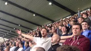 Leeds fans mocking Millwall