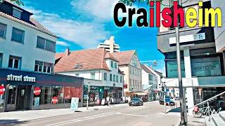 Crailsheim City Germany 🇩🇪 walking tour, 4k video