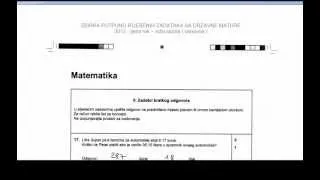 18.zad. Matematika državna matura - ljeto 2012.  zadatak br.718. - zbirka  riješenih zadataka