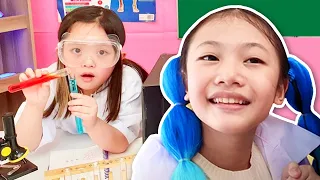 School is fun Science Experiments for kids with Bug's Family