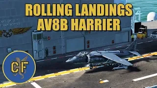 DCS - AV8B Harrier - How to preform a rolling landing on LHA1. *Tutorial*