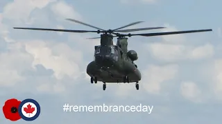 #RemembranceDay Flyovers 2020 | CH-147F Chinook and CC-130H Hercules Flyovers over Toronto