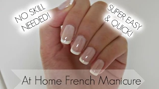Easiest French Manicure Tutorial EVER!