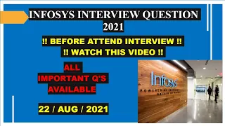 ⏩ Infosys Interview Experience 🔥 || All Q's Available || 22 /Aug /2021 || Watch till the 👍
