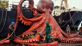 Giant Octopus Fishing, How fishermen catch thousands of giant octopuses every day - Emison Newman