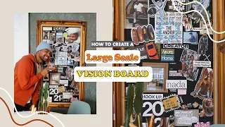 Creating My FIRST Vision Board (2021) | Collaging for New Year goals!