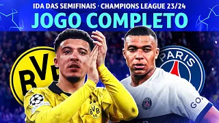 BORUSSIA DORTMUND 1X0 PSG | JOGO COMPLETO COM IMAGEM | IDA DAS SEMIFINAIS DA CHAMPIONS 23/24