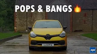 Renault Clio 200T - Turbo-back Scorpion Exhaust NOISE! Pops and Bangs!