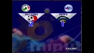 2000-01 (1a - 01-10-2000) Reggina-INTER 2-1 [Recoba,Possanzini,Marazzina] Servizio 90°Minuto Rai1