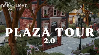 disney dreamlight plaza tour 2.0 | park plaza design inspiration