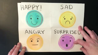 Kids step by step drawing emotions