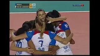 Amazing play by Mari Steinbrecher (Minas vs Unilever/Rio) 11/12