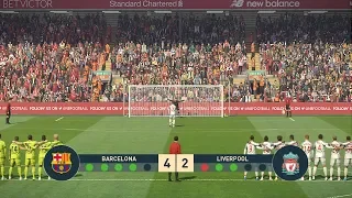 PES 2019 | FC Barcelona vs Liverpool | Penalty Shootout Gameplay PC