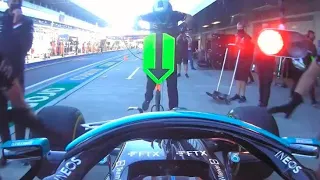 Fórmula 1: Hamilton no frenó a tiempo y casi atropella a un mecánico