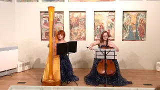 Пахельбель «Канон». Pachelbel “Canon”. Арфа и виолончель. Harp & cello. Отрывок.