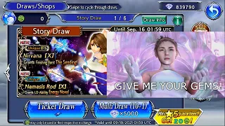 DFFOO GL Gem Pulls for Yuna LD/BT!! (+Yuna, Setzer & Vaan Lufenia DESTRUCTION - 19 Turns)