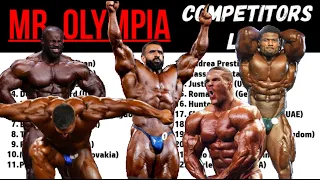2023 Mr. Olympia *Complete Competitors List*