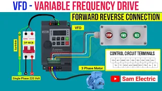 Forward Reverse Connection In VFD & Parameters Setting l VFD Control Wiring