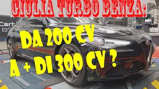 Giulia Turbo Benza : da 200 cv a + di 300 cv - by Carburatori Bergamo