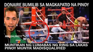 MUNTIKAN NG LUMABAS NG RING SA LAKAS NG PATAMA NG PINOY! DONAIRE NAPAHANGA AT BUMILIB