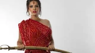 SUNNY LEONE IN RED SAREE WARRIOR HIGHLY HD