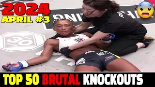 Top 50 Brutal Knockouts in April 2024 #3 (MMA•Muay Thai•Kickboxing•Boxing)