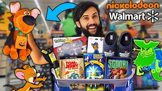 I Bought EVERY NICKELODEON ITEM THEY HAD AT WALMARTl!! *I FINALLY FOUND SCOOBY!!* (IN STORE HUNT!)