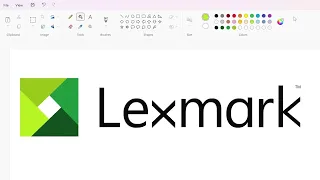 How to draw the Lexmark logo using MS Paint | How to draw on your computer