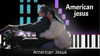 Nessa Barrett - american jesus  Piano+Lyrics+Instrumental