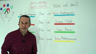 Almanca Temel A1/A2 Ders - 7 Ein Eine Kein Keine Bölüm - 1 Almanca "Was ist das?" Sorusu, Cevapları