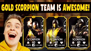 MK Mobile. Why Gold Scorpion Team is Still INCREDIBLE in 2024! Having TOO MUCH FUN!