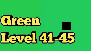 Green Level 41 42 43 44 45 Green Puzzle Game|Bart Bonte Game Walkthrough