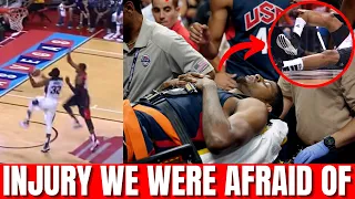 Paul George hospitalized after horrible knee injury | NBA