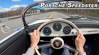 1956 Porsche 356A Speedster Drive - Raw Air Cooled Excitement (POV Binaural Audio)