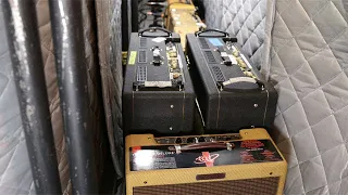 The Edge's Room of Amps