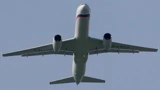 Rossiya Special Flight Squadron Tupolev Tu-214PU takeoff at Graz Airport | RA-64520