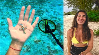 Metal Detecting Crystal Clear Water (Bahamas)