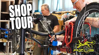 Custom Built Recumbent High End Trike and Bike SHOP TOUR | INSIDE AZUB