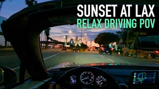 LAX Sunset Relaxed Driving POV ASMR - Mazda MX-5 Miata