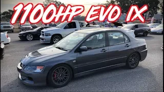 1100HP Sequential Evo IX goes 190mph - 55psi of BOOST!