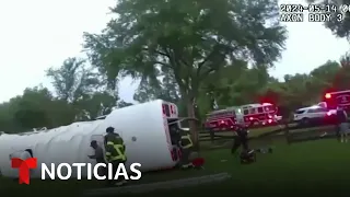 Revelan nuevo video del trágico y mortal accidente de autobús en Florida