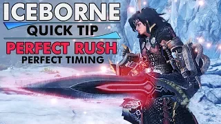 Monster Hunter Iceborne – QUICK TIP | Hit the Sword & Shield’s PERFECT RUSH Input Window Every Time!