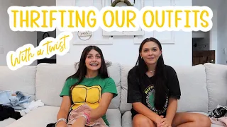 THRIFTING OUR OUTFITS! MEET THE REAL ELLIE UNEDITED! EMMA AND ELLIE