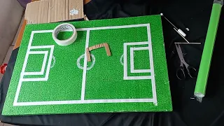 cara membuat miniatur lapangan bola futsal
