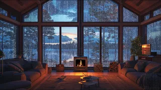 Rainfall Rhapsody: Fireside Serenity for Cozy Evenings - Nature's Music
