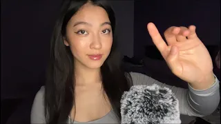 ASMR Slow Mic Blowing & Mouth Sounds | Hand Movement Visuals w/ Fluffy Mic Sounds 🪞🫧