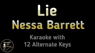 Nessa Barrett - Lie Karaoke Instrumental Lower Higher Male Original Key